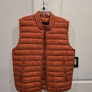Marc New York Men's Orange Puffer Vest